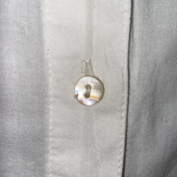 STRADIVARIUS WHITE COTTON BUTTON DOWN TUNIC SZ M - Picture 12 of 12